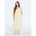 thumbnail image 1 of Joyspun Women's Woven Midi Sleep Gown with Shoulder Tie, Sizes XS to 3X, 1 of 4