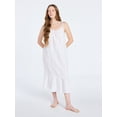 thumbnail image 1 of Joyspun Women's Seersucker Midi Sleep Gown with Shoulder Tie, Sizes XS to 3X, 1 of 4