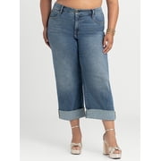 Jessica Simpson Women's and Women's Plus Zinnia Boyfriend Jeans, 25" Inseam, Sizes 2-24