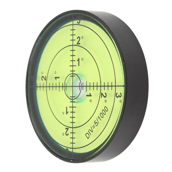 JS6012 60x12mm Alloy Metal Circular Bubble Level for Precision Instruments and Machinery