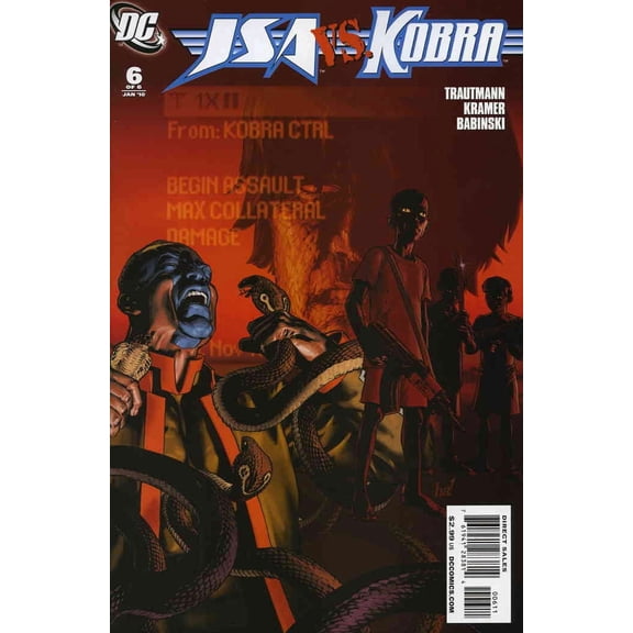 JSA vs. Kobra #6 VF ; DC Comic Book