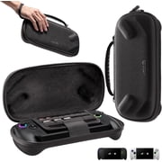 JSAUX Carrying Case for ROG Xbox Ally/Ally X 2025, Slim, Compact, Hard Shell, Felt Exterior, Soft Lining, Joystick Protection, SD & microSD Card Slots, for ROG Xbox Ally X/ROG Xbox Ally 2025