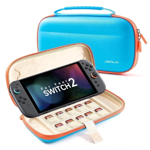 JSAUX Slim Carrying Case BG0119 for Nintendo Switch 2 2025 Hard Shell Black