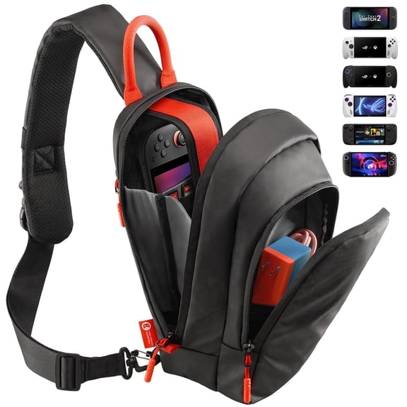 JSAUX Sling Bag BG0131 for Switch 2 ROG Ally Steam Deck Travel Case