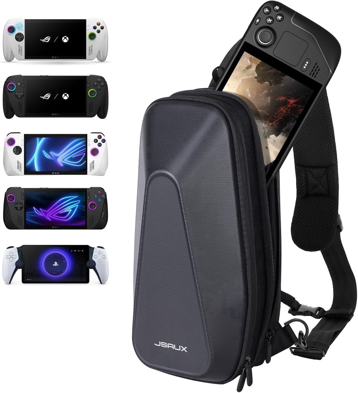 JSAUX Sling Bag for Steam Deck/ROG Xbox Ally X, Crossbody Travel Case ...
