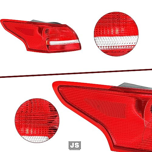 JSBOYAT Tail Light Assembly Replacement for 2015-2018 Ford Focus Rear Outer Brake Tail Lamp (Left Driver Side)