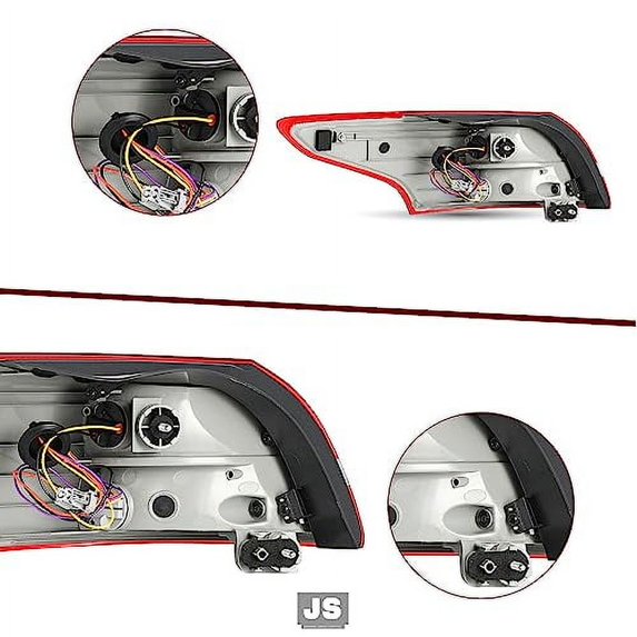 JSBOYAT Tail Light Assembly Replacement for 2015-2018 Ford Focus Rear Outer Brake Tail Lamp (Right Passenger Side)