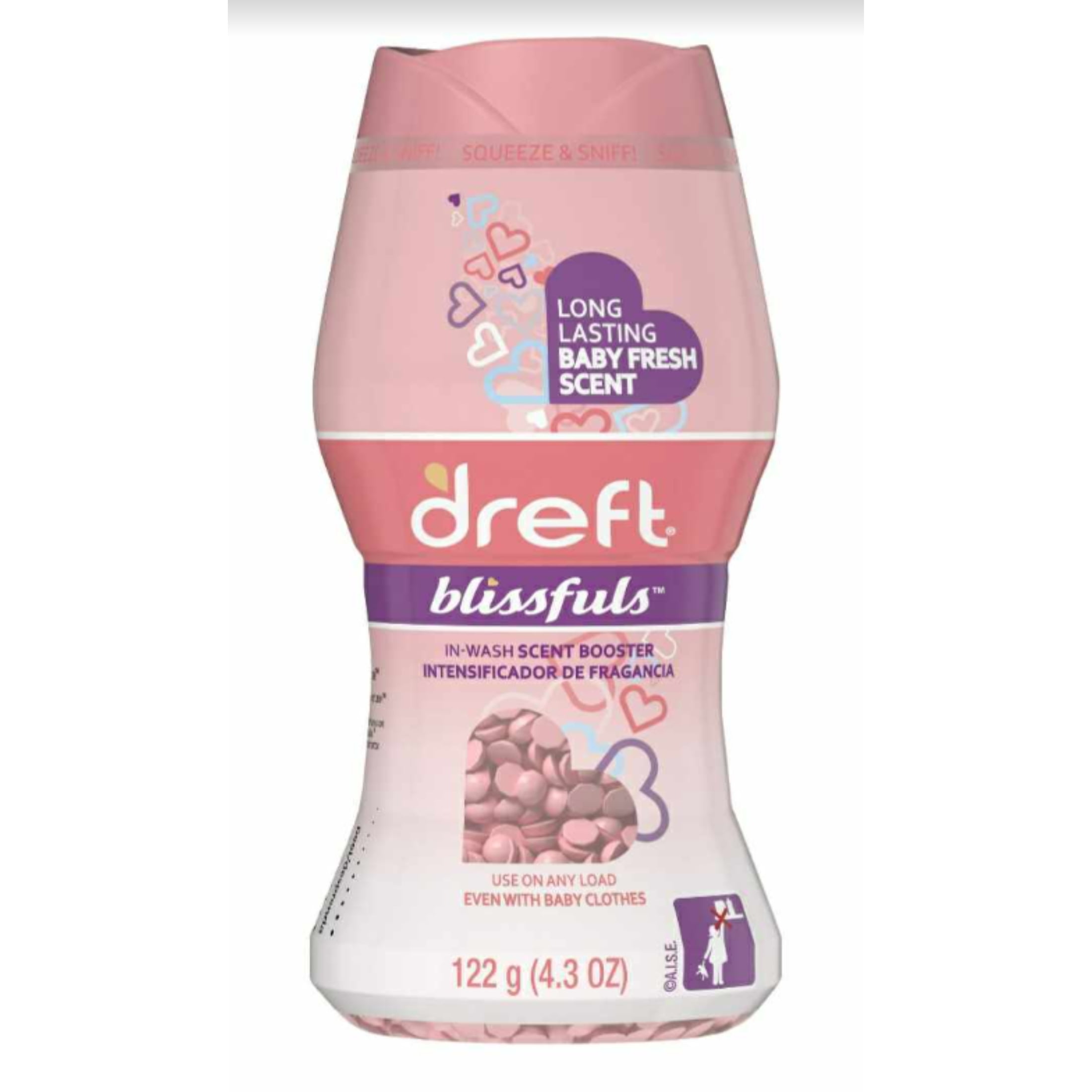 JSC Dreft Blissfuls InWash Scent Booster Beads Baby Fresh 4.3 Oz