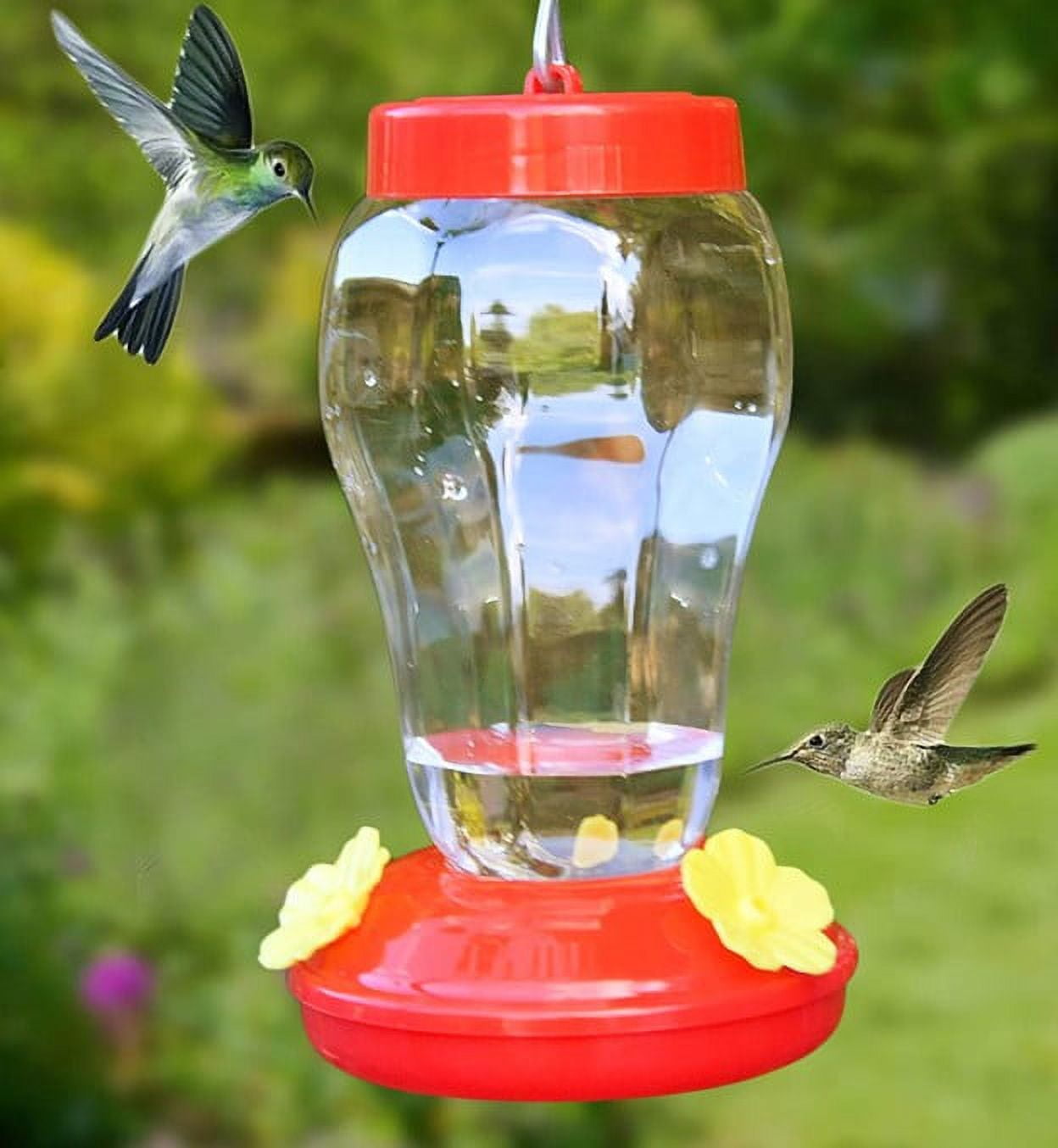 JSC Garden Collection Plastic Hanging Hummingbird Feeders 10x18.5