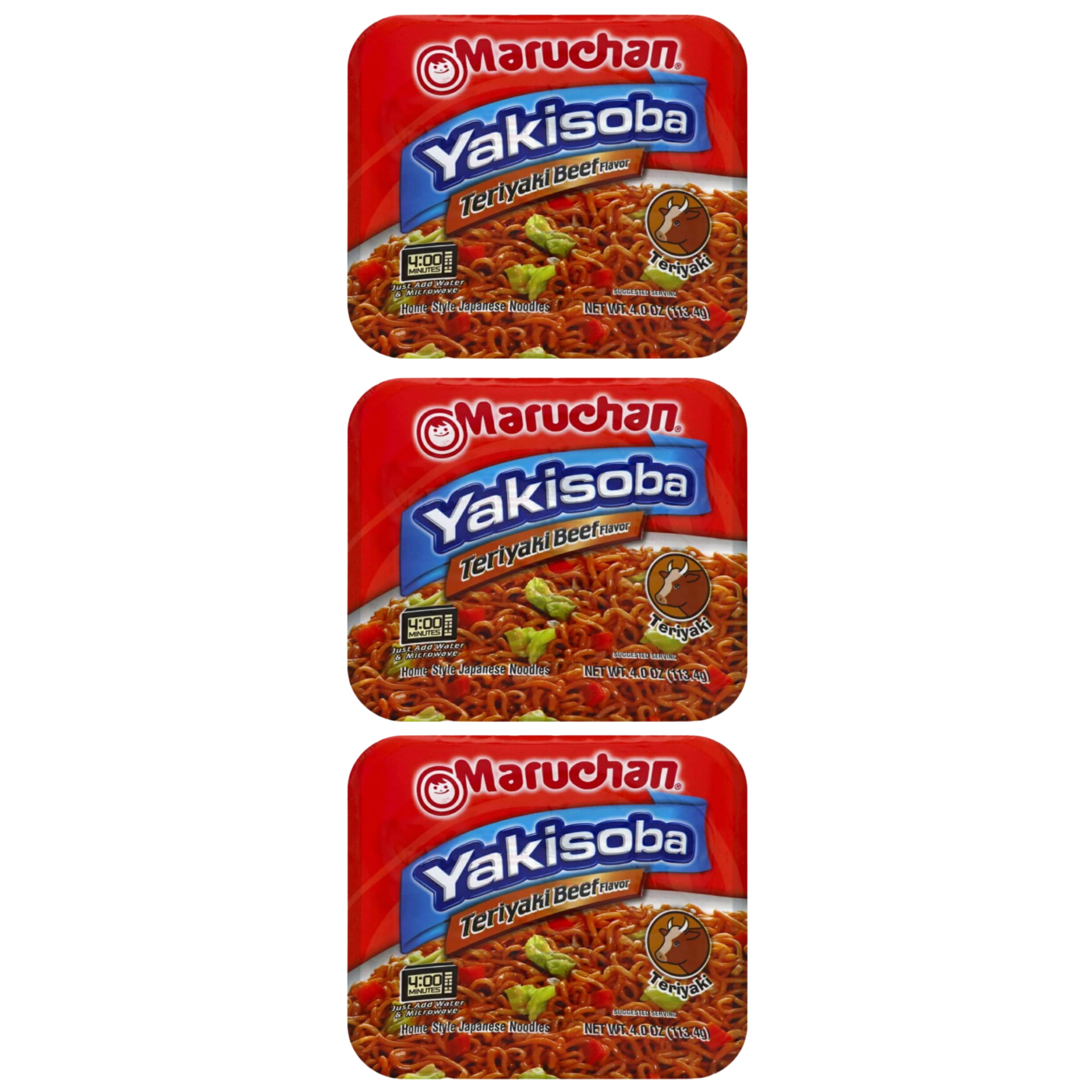 JSC Maruchan Yakisoba Teriyaki Beef Flavor Noodles Japanese