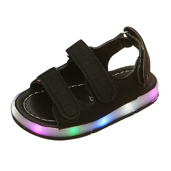 JSCDRPDWL Baby Girl Sandals Size 5 Girls Slippers Toddler Kids Summer Led Luminous Sport Sandals-Sneakers for Boys and Girls Size 5 Toddler Boy Shoes Gift for 4 Year Old Gifts for 3 Year Old Girl