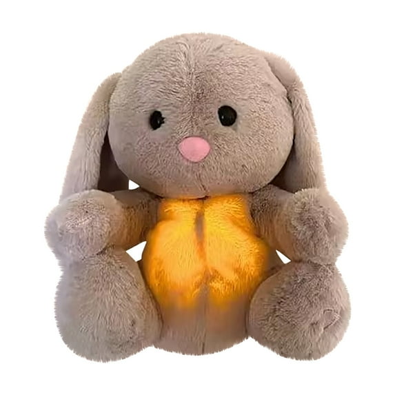JSCDRPDWL Baby Soother Cry Activated Sensor Toys,Heartbeat Bunny for Babies,Plush Stuffed Animal for Newborn Infants Baby Toy Vibrating with Mom’s Heartbeat,Baby Shower Gifts for Girls and Boys