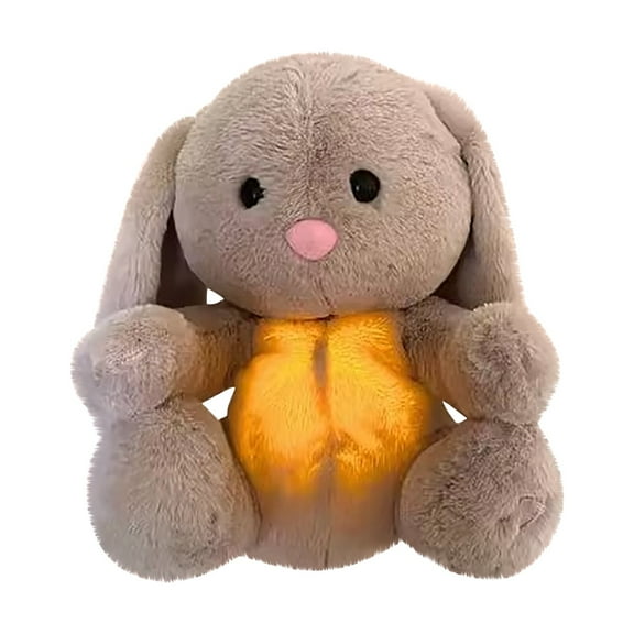 JSCDRPDWL Baby Soother Cry Activated Sensor Toys,Heartbeat Bunny for Babies,Plush Stuffed Animal for Newborn Infants Baby Toy Vibrating with Mom’s Heartbeat,Baby Shower Gifts for Girls and Boys