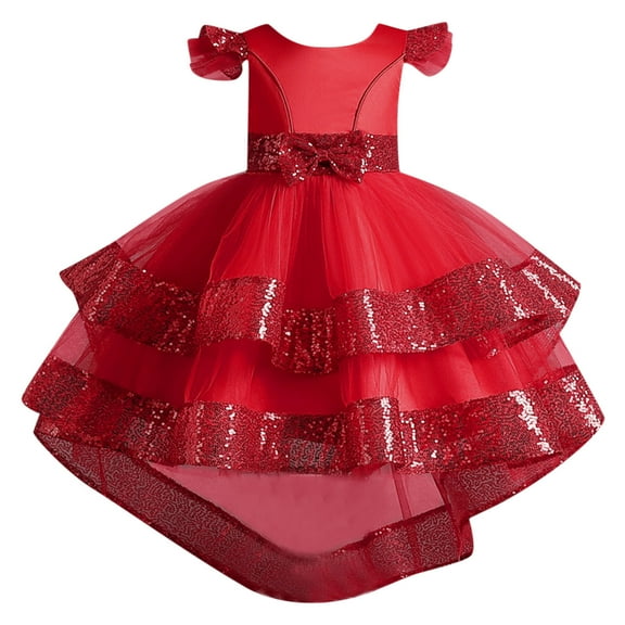 JSCDRPDWL Black Dress Girls 4t Dress Teen Holiday Dress Girl Clothes Fun Gifts for Teens Teen Xmas Gift Ideas Girls Gift, Red 10-11 Years