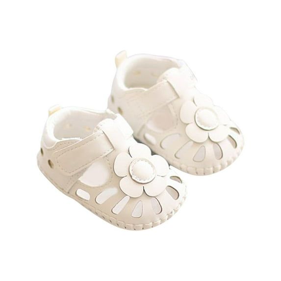 JSCDRPDWL Brown Sandals Toddler Girl Toddler Girl Mary Jane Shoes Baby Girl Breathable Flower Shoe Covers-Soft Shoes for 0 To 18 Months Baby Foot Newborn Baby Girl Gifts