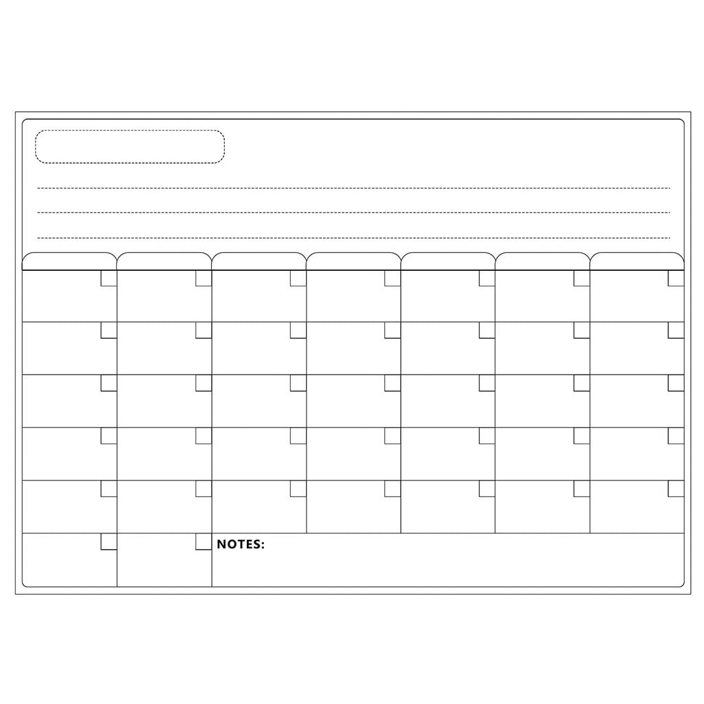 JSCDRPDWL Dry Erase Calendar for Refrigerator, Weekly & Daily