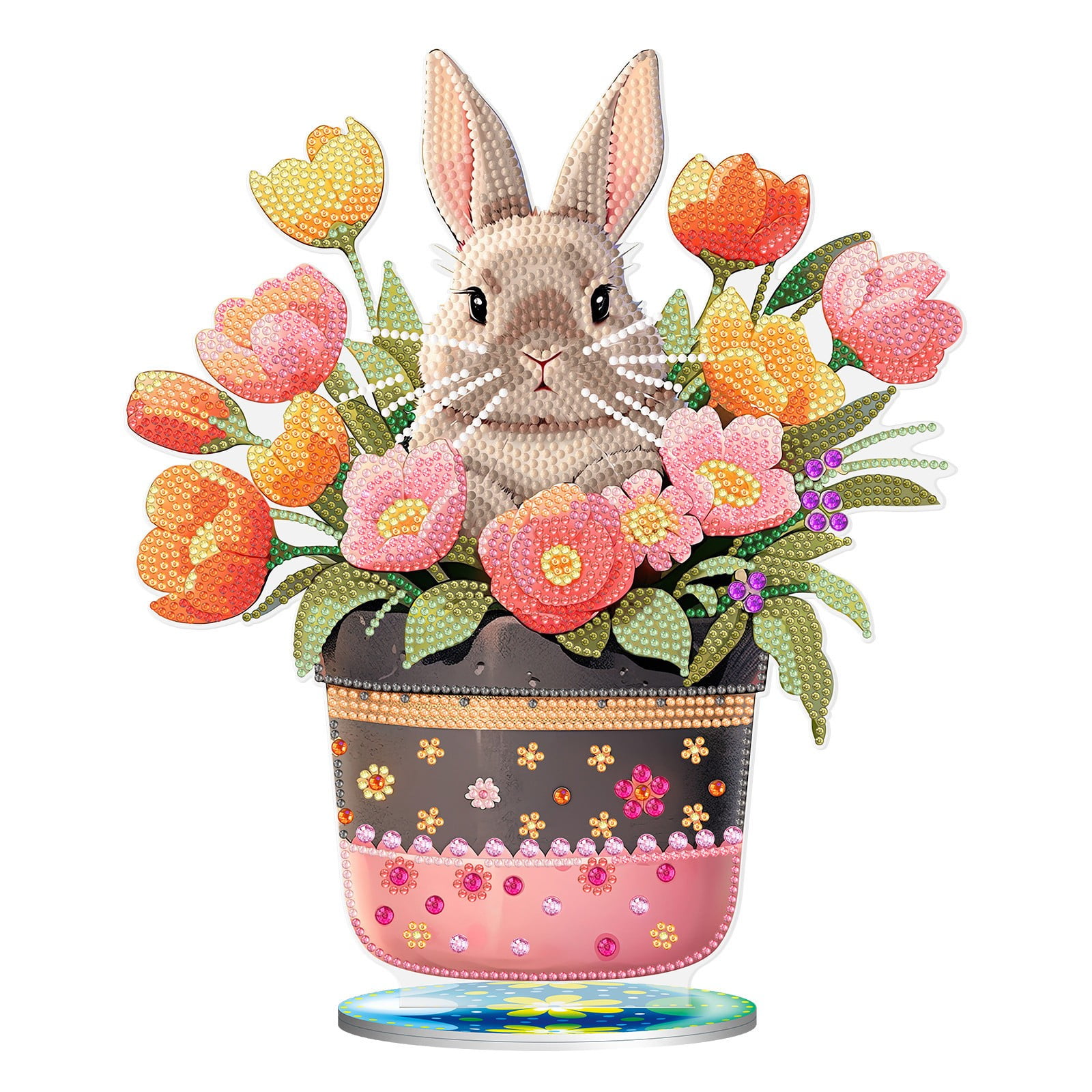 JSCDRPDWL Easter DIY 5D Diamond Art Painting Kits, Rabbit Eggs Full