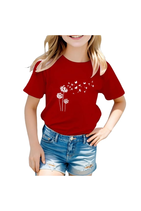 Flower Top Girls Size 6 Tops Boys White Shirts Ropa Para Adolescentes De 12 a 14 Para Niña Girls Clothing 4t Small Boys Clothes 5 T Girls Clothes Ropa Niños De 6 Años 18 Months Boys
