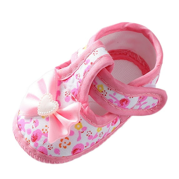 JSCDRPDWL Girls Sandals Size 4 Baby Barefoot Shoes Girls' Soft Toddler Bow Decoration Princess Sandals-Flat Walkers Shoes Basketball Shoes Kids Boys Girls Age 4 Gift Ideas Tap Shoes for Toddler Girls