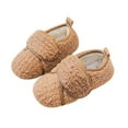 thumbnail image 1 of JSCDRPDWL Girls Sandals Size 5 Toddler Girls Barefoot Shoes Kids Baby Girls Cute Solid Color Warm Slippers Toddler Winter Boots with Non Slip Bottom, Cozy Winter Slippers for Toddler Girls Gifts For, 1 of 9