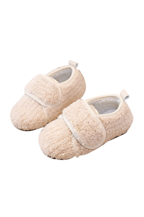 Girls Sandals Size 5 Toddler Girls Barefoot Shoes Kids Baby Girls Cute Solid Color Warm Slippers Toddler Winter Boots with Non Slip Bottom, Cozy Winter Slippers for Toddler Girls Gifts For