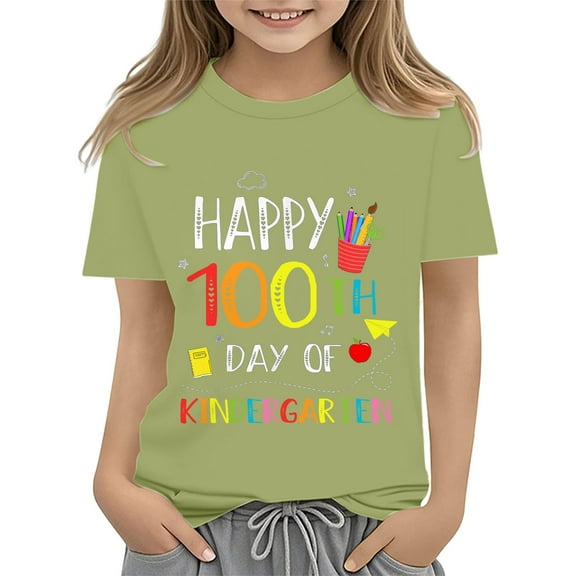 JSCDRPDWL Girls Trendy Tops Black Tees for Boys Black Shirt Boys 14-16 Ropa Para Niños De 7 Años Varones 6-7 Girls Clothes 5t Clothes for Girls 3t Clothes Boys Girls Soccer Clothes Girls 2t
