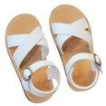 thumbnail image 1 of JSCDRPDWL Girls White Sandals Size 13 Boys Jazz Shoes Toddler Baby Girl Breathable Dew Toe Shoe Bag Head Sandals-Soft Shoe Covers for Girls Tous for 4 Year Old Girl, 1 of 5