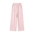 thumbnail image 1 of JSCDRPDWL Girls Wide Leg Sweatpants Baggy Elastic Waist Straight Leg Athletic Joggers Pant Kids Casual Loose Fall Winter Track Pants with Pockets, 1 of 5