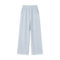 thumbnail image 1 of JSCDRPDWL Girls Wide Leg Sweatpants Baggy Elastic Waist Straight Leg Athletic Joggers Pant Kids Casual Loose Fall Winter Track Pants with Pockets, 1 of 5