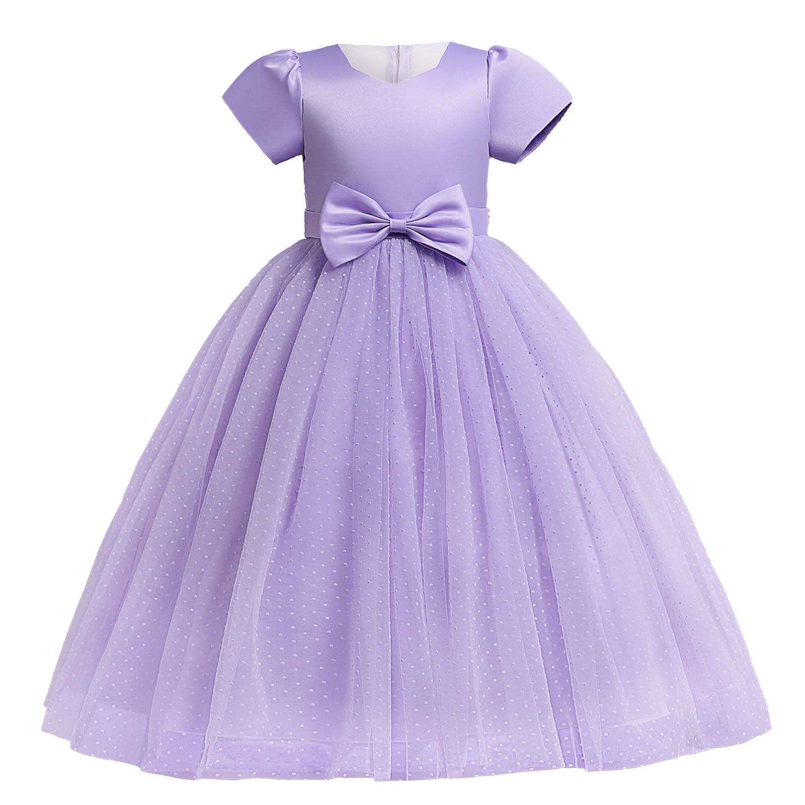 JSCDRPDWL Pink Princess Dress for Girls Little Girls Dress Up Boy Baptism Outfit Baby Clearance Birthday Gifts for Him Baby Girl Clothes Winter Girls, Purple 7-8 Years