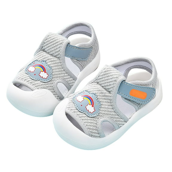 JSCDRPDWL Sandals for Kids Baby Anti-Kick Baby Mary Janes Breathable Sandals for 1-3 Years and 6 Months-Soft Soled, Multi-Color, Suitable for Men and Women Size 4 Baby Girl Shoes