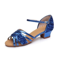 JSCDRPDWL Sandals for Teen Girls Tennis Shoes Toddler Children Kids Ballroom Tango Latin Dance Shoes Sandals, Elegant Dance Sandals for Girls Glitter Shoes