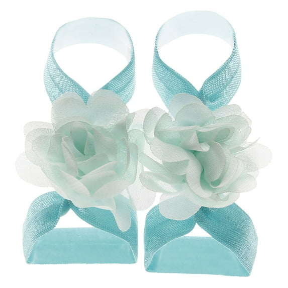 JSCDRPDWL Toddler Girl Jelly Sandals 22 Boys Slippers Size 3 Pairs Solid Chiffon Flower Barefoot Sandals-Feet Accessories for Baby Girls and Toddlers Toddler Boy Shoes Size 9