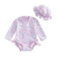 thumbnail image 1 of JSCDRPDWL Toddler One Piece Swimsuit Girl One Girls 12-14 Girls Swimsuits Size 10-12 4t Girl Swimsuit 12-18 Month Swimsuit Boy Swimsuit Long Sleeve Kids Swim Suits for Girls 4t Toddler Swim, 1 of 7