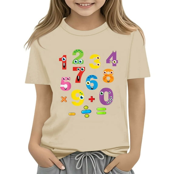 JSCDRPDWL White Crop Top Girls Tops for Girls 7-8 Teens Shirts 8 Girls Clothes 2t Boys Summer Clothes Kids Clothes Boys Size 5-6 Youth Medium Girls Sueter Para Niñas Tween Girls Clothing