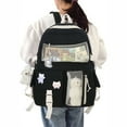 thumbnail image 1 of JSCDRPDWL Womens Backpack Travel Daypack Day Backpack for Women Leather Backpacks Travel Backpack Under Seat Airline Approved Mochilas Para Viajar En, Black One Size, 1 of 5