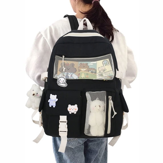 JSCDRPDWL Womens Backpack Travel Daypack Day Backpack for Women Leather Backpacks Travel Backpack Under Seat Airline Approved Mochilas Para Viajar En, Black One Size