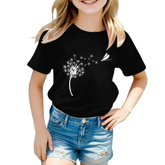 JSCDRPDWL Y2k Tops for Teens Baby Blue Top Girls 5t Shirts Clothes for Tween Girls Clothes Cute Clothes Y2k 6-7 Year Old Boy Clothes 7t Boys Clothes Camisas Para Niños 12-14 Ropa Para Niñas De