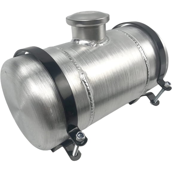 JSD 1 1/4 Gallon Spun Aluminum Small Universal Gas Tank/ Fuel Tank 6 x 12 in Center Fill 1/4" NPT Outlet
