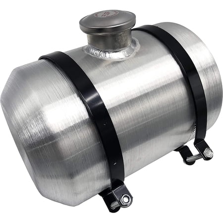 JSD 2.5 Gallons 12" x8" Center Fill Spun Fuel Tank / Gas Tank 1/4 NPT For Go Cart