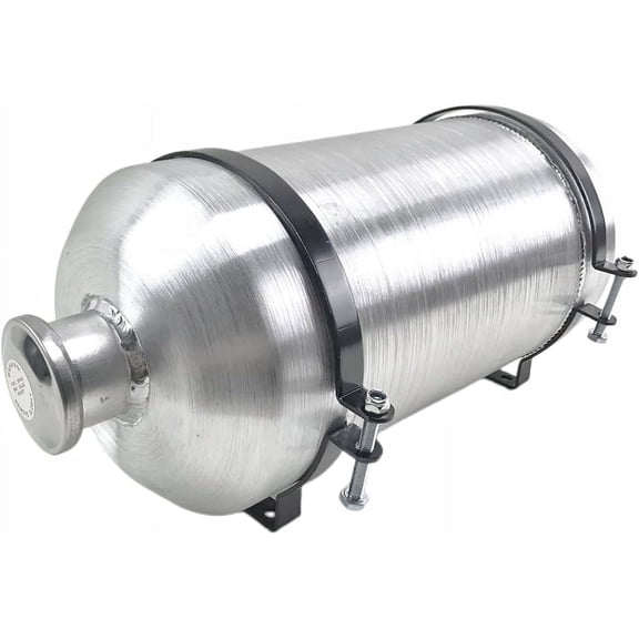 JSD 3 1/4 Gallon Aluminum Small Fuel Tank Gas Tank 8 x 16" Vertical Fill 1/4" NPT Outlet Mini Bike,Go kart