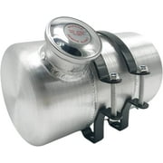 JSD AUTO PARTS 1 Gallon Fuel Tank 6'' x 10" 1/4 NPT Outlet End Fill Spun Aluminum Gas Tank for motorbike,mini bike,go kart