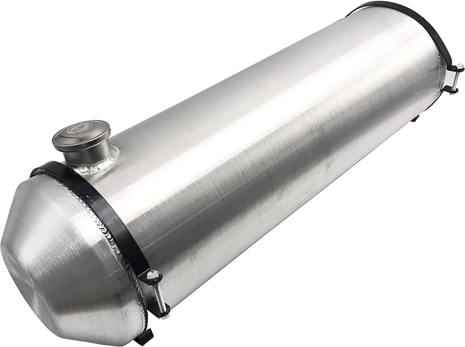 JSD AUTO PARTS 12 Gallon 10" x36" End Fill Spun All Aluminum Gas Tank / Fuel Tank 3/8 NPT Outlet
