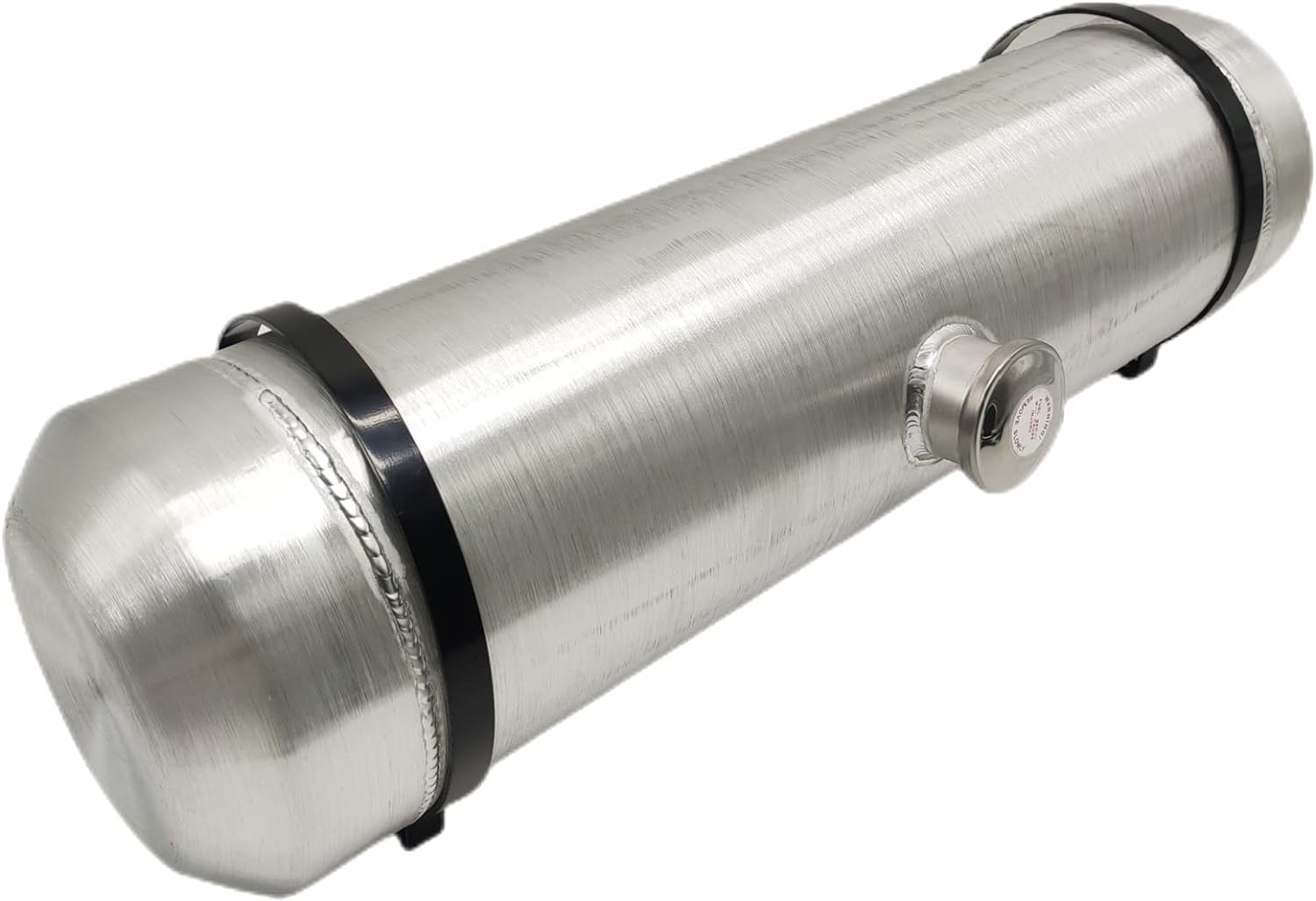 JSD AUTO PARTS 6.25 Gallons 8 x30 Spun Aluminum Gas Tank / Fuel Tank 1/4 NPT Outlet Center Fill