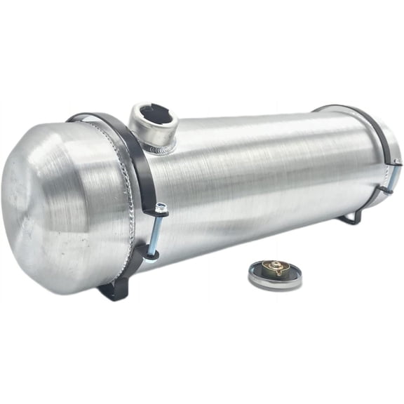 JSD AUTO PARTS Aluminum Gas Tank/ Fuel Tank 6 Gallons 8 x 28 in End Fill 1/4" NPT Outlet