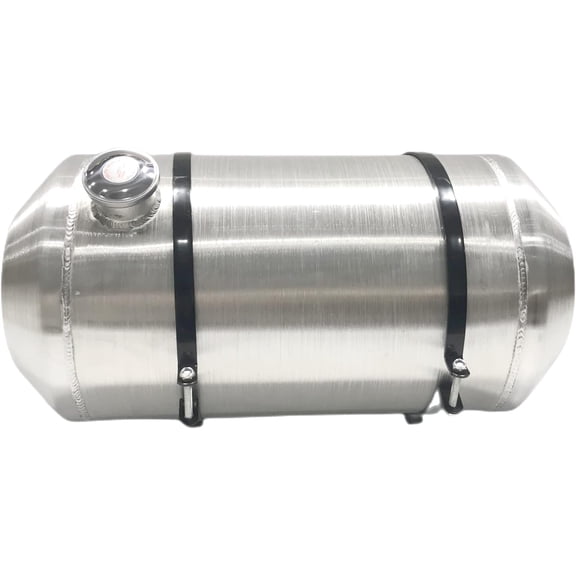 JSD AUTO PARTS Fuel Tank 11 5/8 Gallon 12x24" 3/8NPT Outlet End Fill Spun Aluminum Gas Tank-Off-road,rat rod, mini bike,go kart
