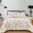 thumbnail image 1 of JSD Boho Floral Comforter Set Size 3 Piece Blush Botanical Printed Microfiber Bedding Set (88 x 88 inches 2 Pillow Shams), 1 of 6