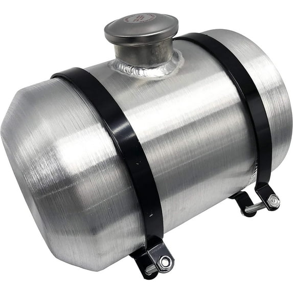 JSD With Internal Baffle 2.5 Gallons 12 x 8 Center Fill Spun Fuel Tank / Gas Tank 1/4 NPT For Go Cart