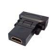 thumbnail image 1 of JSER 1080p DVI male to HDMI Female 360 degree Rotating Swivel Adapter for HDTV Video Card, 1 of 7