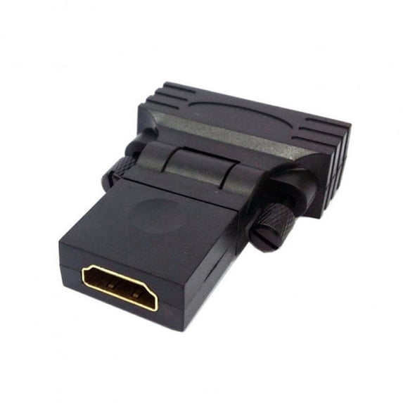 JSER 1080p DVI male to HDMI Female 360 degree Rotating Swivel Adapter for HDTV Video Card